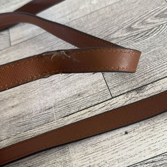 Michael Kors Red Nylon & Tan Leather Trim Tote - Picture 14 of 15